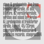 STANPRAC004LTD-FRONTCOVER Live From Frankfurter Strasse