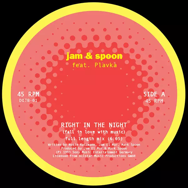 Right In The Night Fall In Love With Music (Red Marbled Vinyl)