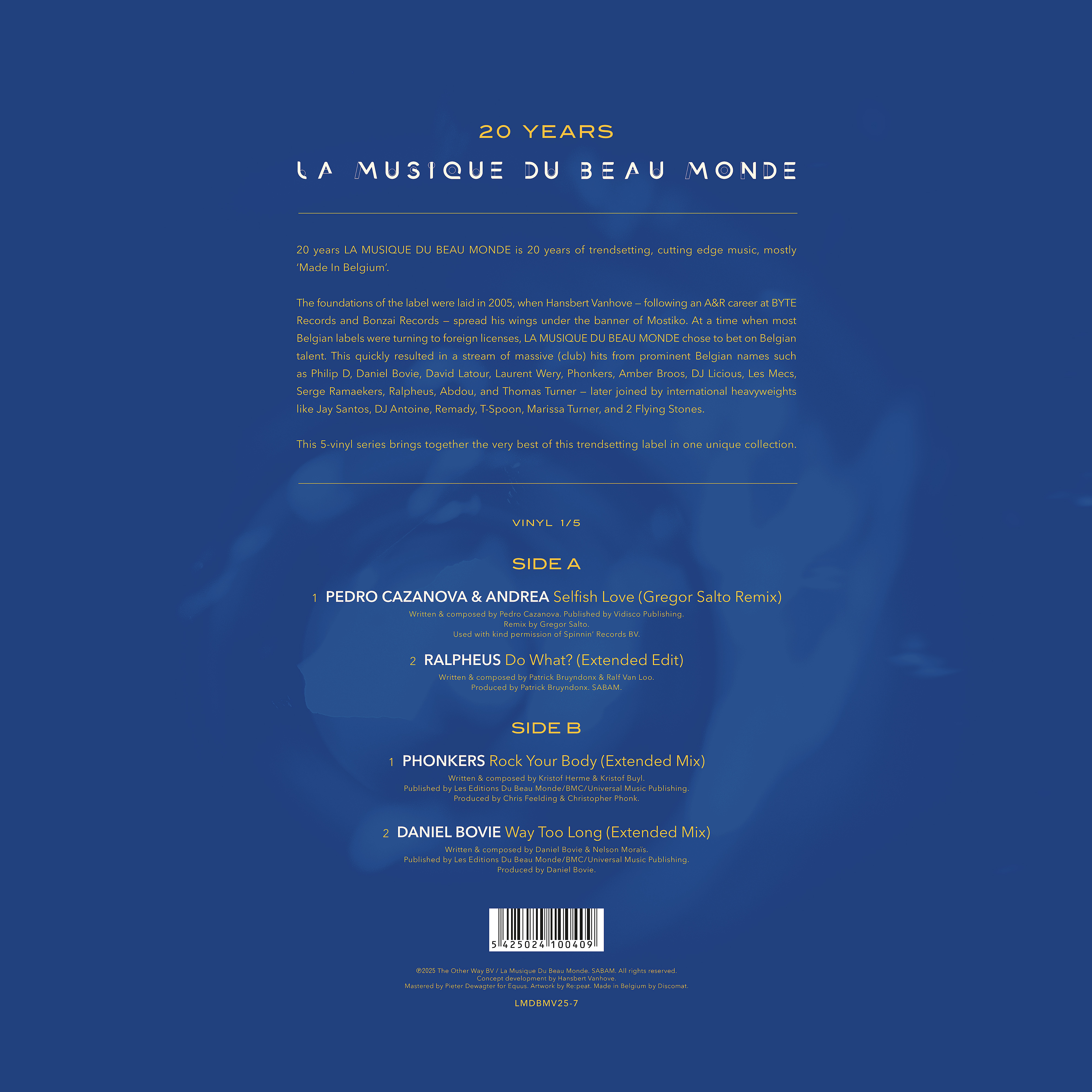 20 Years La Musique Du Beau Monde 1/5