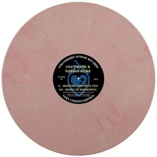 STRAWB002P_front Wasting Time With You / Music So Wonderful (pink vinyl)