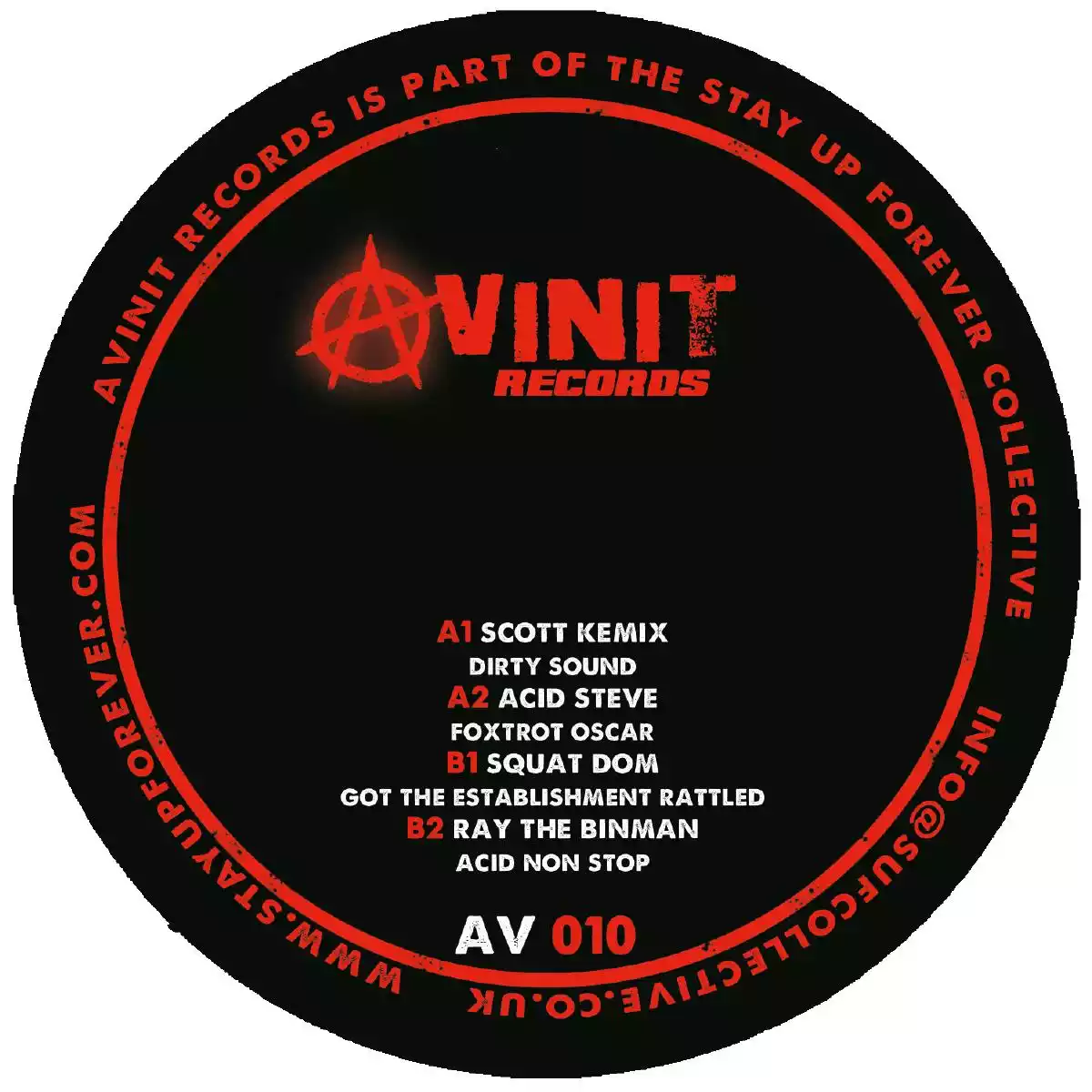 Avinit 010 (transparant red vinyl)