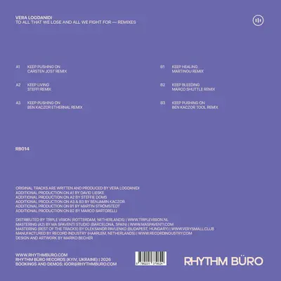 Various Artists – To All That We Lose And All We Fight For vinyl cover